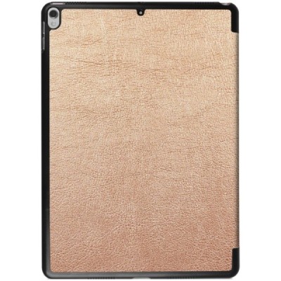 Apple iPad Pro 10.5" (Air 2019) atverčiamas auksinis odinis dėklas - knygutė / Priedai.lt