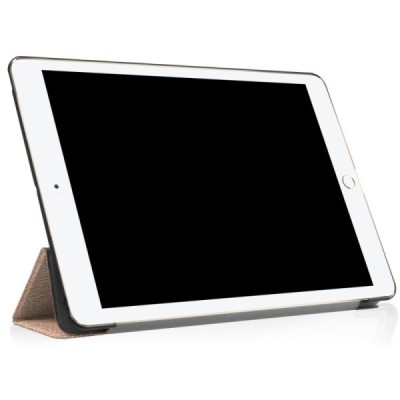 Apple iPad Pro 10.5" (Air 2019) atverčiamas auksinis odinis dėklas - knygutė / Priedai.lt