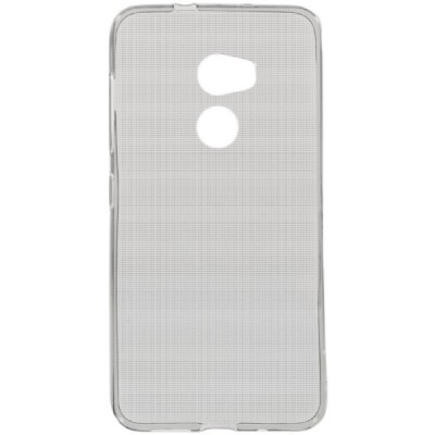 HTC One X10 skaidrus (permatomas) kieto silikono TPU ploniausias pasaulyje pilkas  dėklas / Priedai.lt
