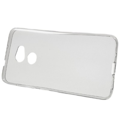 HTC One X10 skaidrus (permatomas) kieto silikono TPU ploniausias pasaulyje pilkas  dėklas / Priedai.lt