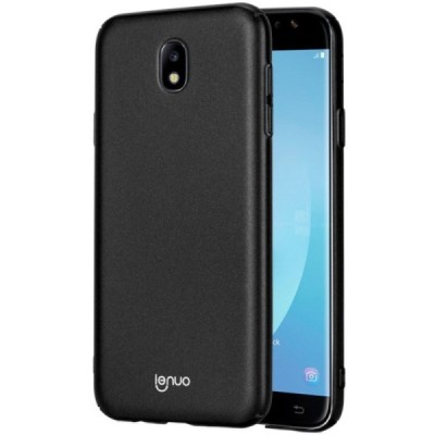 „Lenuo“ Soft Slim serijos Samsung Galaxy J3 2017 (J330) juodas plastikinis dėklas - nugarėlė / Priedai.lt