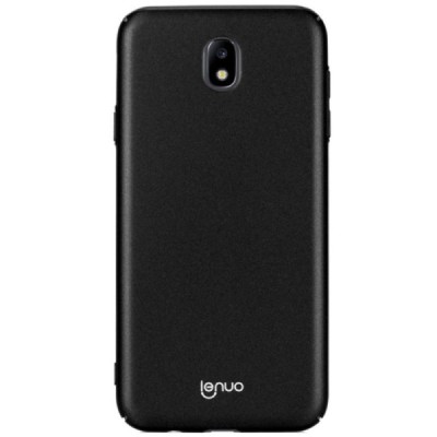 „Lenuo“ Soft Slim serijos Samsung Galaxy J3 2017 (J330) juodas plastikinis dėklas - nugarėlė / Priedai.lt