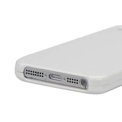 Baltas Snap-on plastikinis Apple iPhone SE (5, 5s) dėklas (dėkliukas, nugarėlė) / Priedai.lt