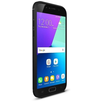 Samsung Galaxy A5 2017 (A520) „Carbon“ kieto silikono TPU juodas dėklas - nugarėlė / Priedai.lt