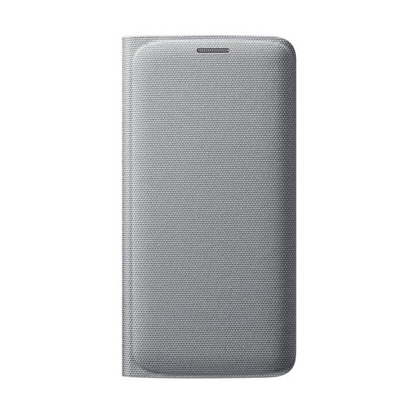 „Samsung“ Flip Wallet Cover tahke kaaned - hõbedane (Galaxy S6 Edge)