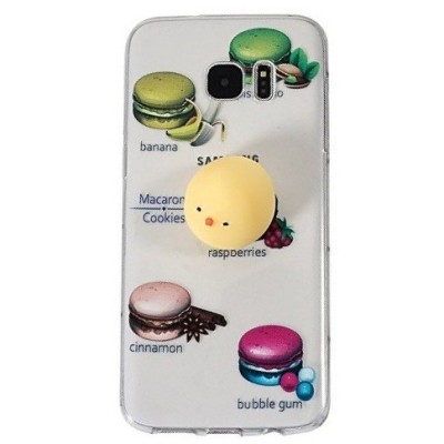 Samsung Galaxy S7 Edge (G935) „Squezy“ Yolk kieto silikono TPU skaidrus dėklas - nugarėlė / Priedai.lt