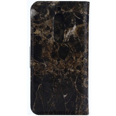 Nokia 5 „Marble“ atverčiamas rudas odinis dėklas - knygutė / Priedai.lt