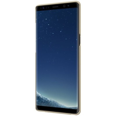 Nillkin Frosted Shield Samsung Galaxy Note 8 (N950F) auksinis plastikinis dėklas + apsauginė ekrano plėvelė / Priedai.lt
