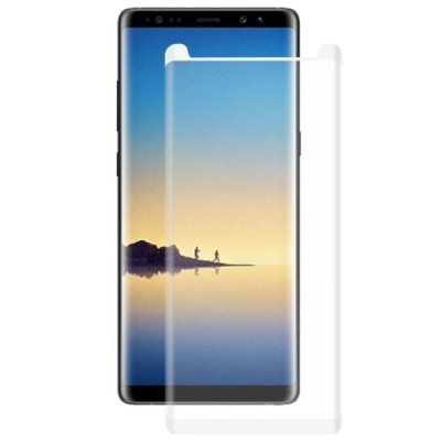 Samsung Galaxy Note 8 (N950F)  „Hat-Prince“ 9H Tempered Glass sustiprintos apsaugos baltas pilnai dengiantis apsauginis ekrano s