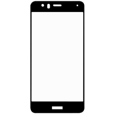 Huawei P10 Lite  „Hat-Prince“ 9H Tempered Glass sustiprintos apsaugos juodas pilnai dengiantis apsauginis ekrano stiklas 0,26 mm