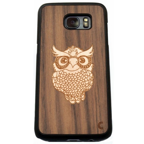 „Crafted Cover“ looduslik puit kaaned - Pelėda (Galaxy S7)
