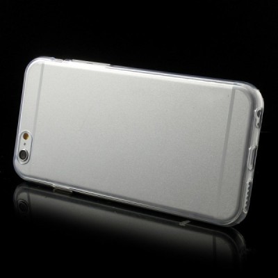 Apple iPhone 6s (iPhone 6) skaidrus (permatomas) dvigubas kieto silikono TPU ploniausias pasaulyje dėklas / Priedai.lt