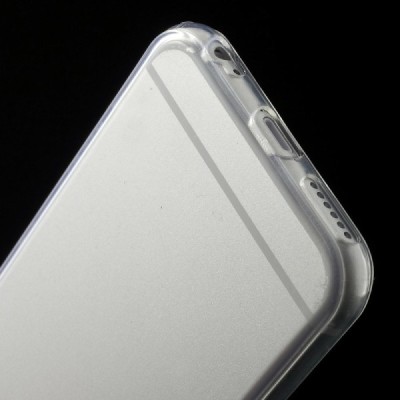 Apple iPhone 6s (iPhone 6) skaidrus (permatomas) dvigubas kieto silikono TPU ploniausias pasaulyje dėklas / Priedai.lt