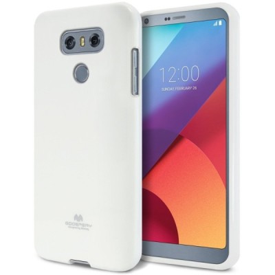 LG G6 (H870) baltas Mercury kieto silikono (TPU) dėklas / Priedai.lt