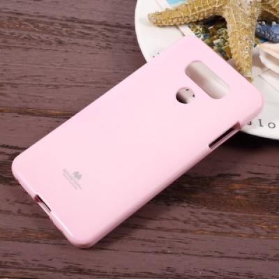 LG G6 (H870) šviesiai rožinis Mercury kieto silikono (TPU) dėklas / Priedai.lt