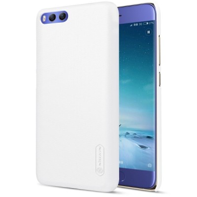 Xiaomi Mi 6 Nillkin Frosted Shield baltas plastikinis dėklas + apsauginė ekrano plėvelė / Priedai.lt