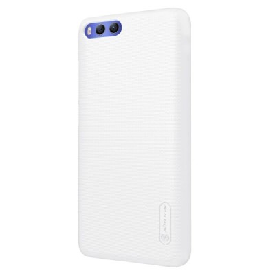 Xiaomi Mi 6 Nillkin Frosted Shield baltas plastikinis dėklas + apsauginė ekrano plėvelė / Priedai.lt