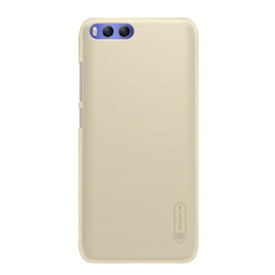 Xiaomi Mi 6 Nillkin Frosted Shield auksinis plastikinis dėklas + apsauginė ekrano plėvelė / Priedai.lt