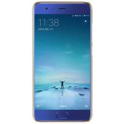 Xiaomi Mi 6 Nillkin Frosted Shield auksinis plastikinis dėklas + apsauginė ekrano plėvelė / Priedai.lt