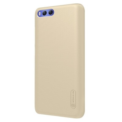 Xiaomi Mi 6 Nillkin Frosted Shield auksinis plastikinis dėklas + apsauginė ekrano plėvelė / Priedai.lt