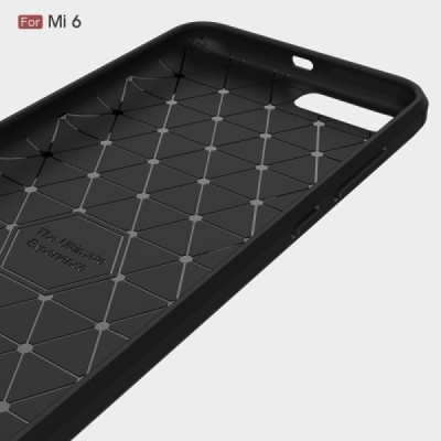 Xiaomi Mi 6 kieto silikono TPU juodas dėklas - nugarėlė / Priedai.lt