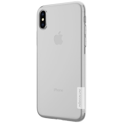 Apple iPhone X (iPhone Xs) Nillkin Nature plonas skaidrus (permatomas) silikoninis TPU bespalvis dėklas / Priedai.lt