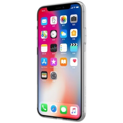 Apple iPhone X (iPhone Xs) Nillkin Nature plonas skaidrus (permatomas) silikoninis TPU bespalvis dėklas / Priedai.lt