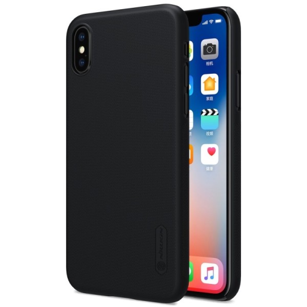„Nillkin“ Super Frosted Shield kaaned - must (iPhone X / Xs)