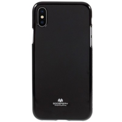 Apple iPhone X (iPhone Xs) Mercury juodas kieto silikono TPU dėklas - nugarėlė / Priedai.lt