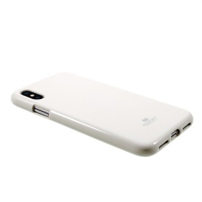Apple iPhone X (iPhone Xs) Mercury baltas kieto silikono TPU dėklas - nugarėlė / Priedai.lt