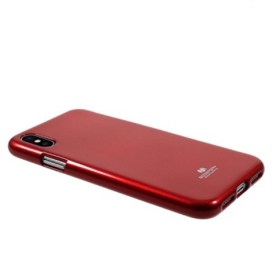 Apple iPhone X (iPhone Xs) Mercury raudonas kieto silikono TPU dėklas - nugarėlė / Priedai.lt