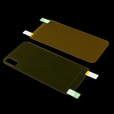 Apple iPhone X (iPhone Xs) apsauginė skaidri (pilnai dengianti) ekrano ir nugarėlės plėvelė / Priedai.lt