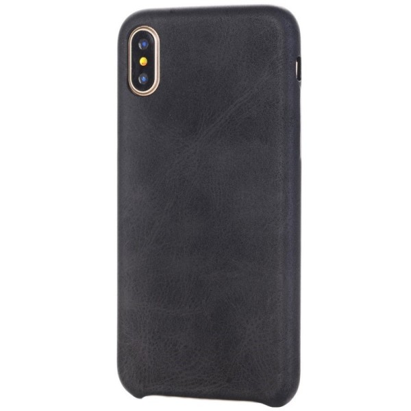 Slim Leather kaaned - must (iPhone X / Xs)