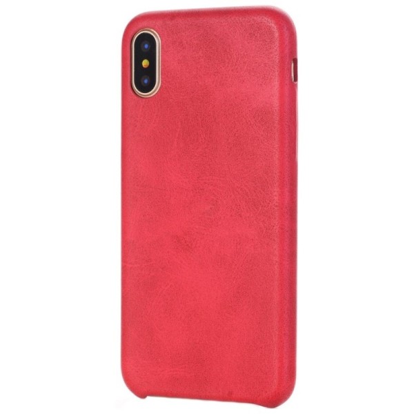 Slim Leather kaaned - punane (iPhone X / Xs)