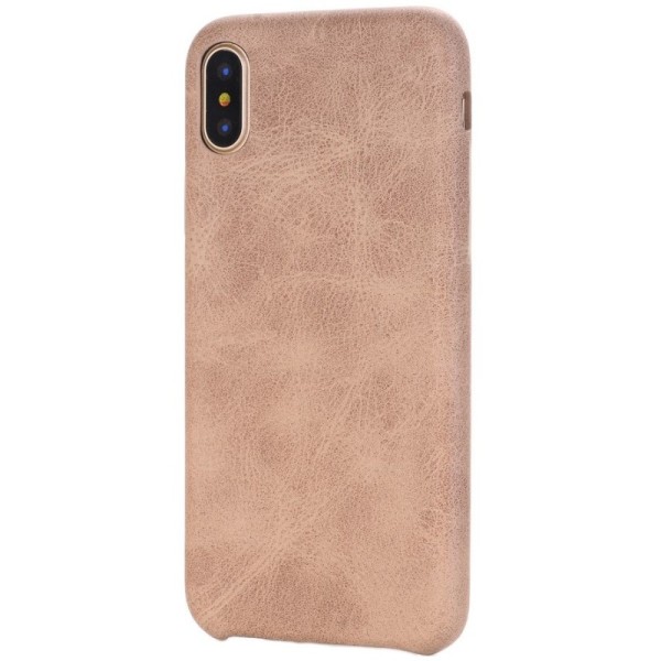 Slim Leather kaaned - Beež värv (iPhone X / Xs)