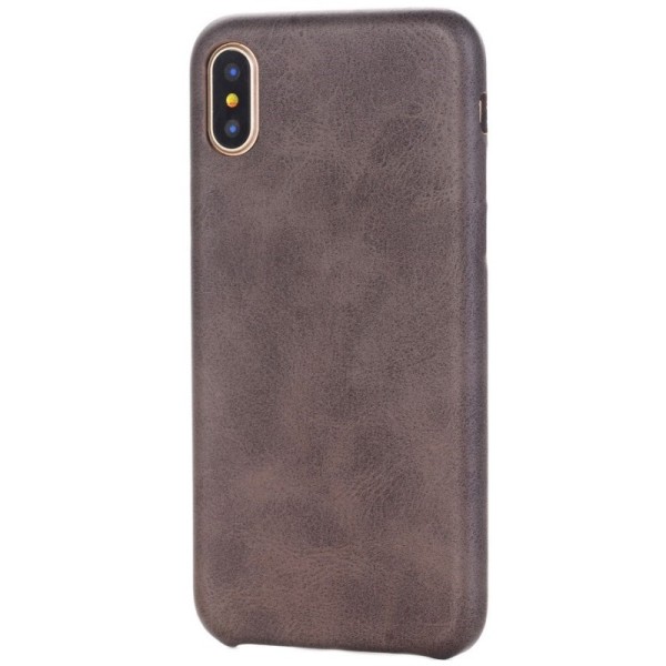 Slim Leather kaaned - tumepruun (iPhone X / Xs)