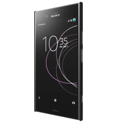 Nillkin Frosted Shield Sony Xperia XZ1 juodas plastikinis dėklas / Priedai.lt
