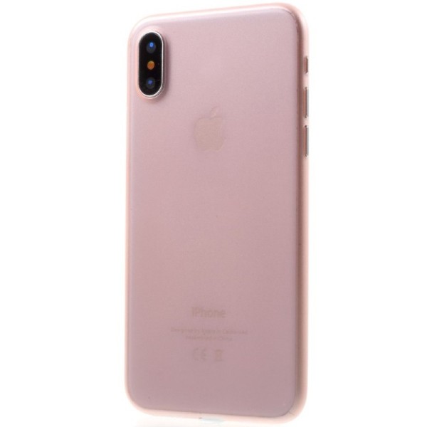 Kõige õhem plastikust kaaned - Kergelt roosa (iPhone X / Xs)