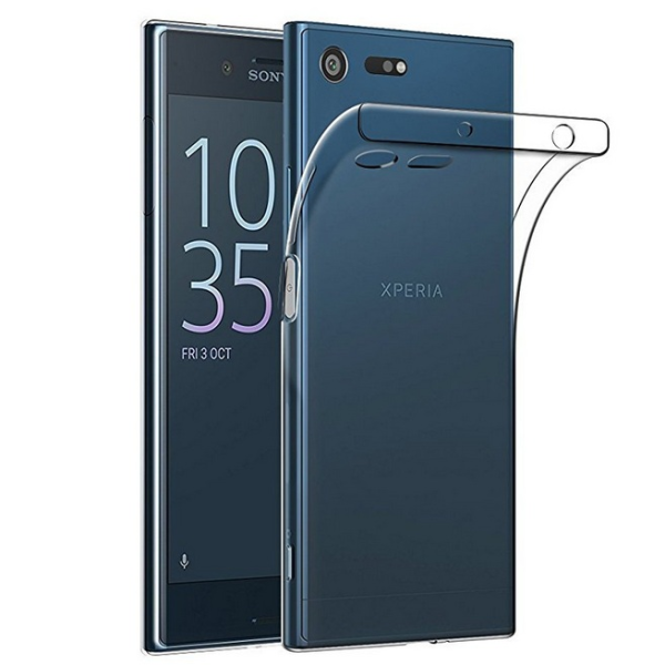 Kõva silikoon (TPU) kaaned - läbipaistev (Xperia XZ1)