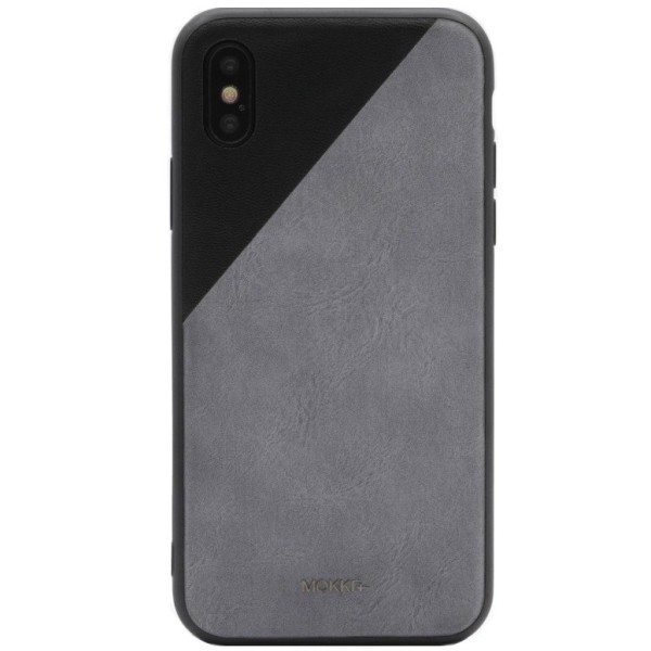 „MOKKA“ Bevel Pattern kaaned - hall / must (iPhone X / Xs)