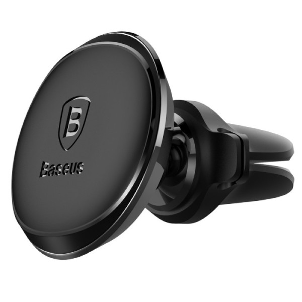„Baseus“ Magnet Mount (360°) automobilinis telefono laikiklis (į groteles) - juodas