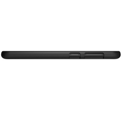 Nillkin Frosted Shield Huawei P9 Lite Mini (Y6 Pro 2017) juodas plastikinis dėklas + apsauginė ekrano plėvelė / Priedai.lt