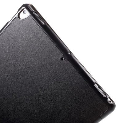 Apple iPad Pro 12.9" 2017 atverčiamas juodas odinis dėklas - knygutė / Priedai.lt