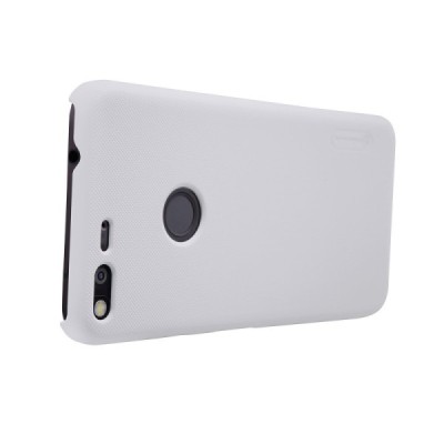Nillkin Frosted Shield Google Pixel XL baltas plastikinis dėklas + apsauginė ekrano plėvelė / Priedai.lt