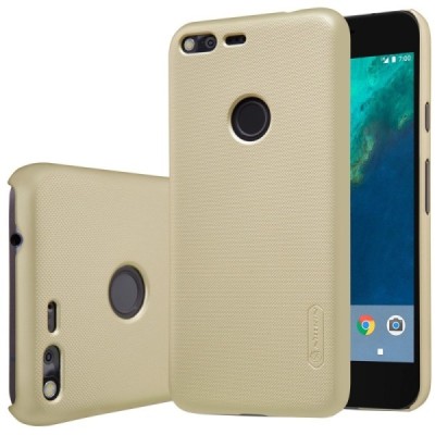 Nillkin Frosted Shield Google Pixel XL auksinis plastikinis dėklas / Priedai.lt