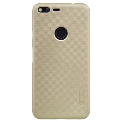 Nillkin Frosted Shield Google Pixel XL auksinis plastikinis dėklas / Priedai.lt