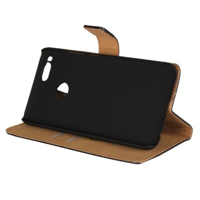 Xiaomi Mi A1 ir Mi 5X atverčiamas juodas odinis Casual dėklas - piniginė / Priedai.lt