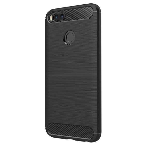 „Carbon“ Kõva silikoon (TPU) kaaned - must (Mi A1 / 5X)