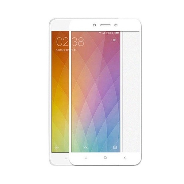 „Hat-Prince“ Tempered Glass kaitsev ekraaniklaas 0.26 mm - valge (Redmi Note 4X)