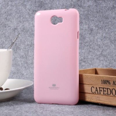 Huawei Y5 II (Huawei Y5 2) šviesiai rožinis Mercury kieto silikono (TPU) dėklas - nugarėlė / Priedai.lt